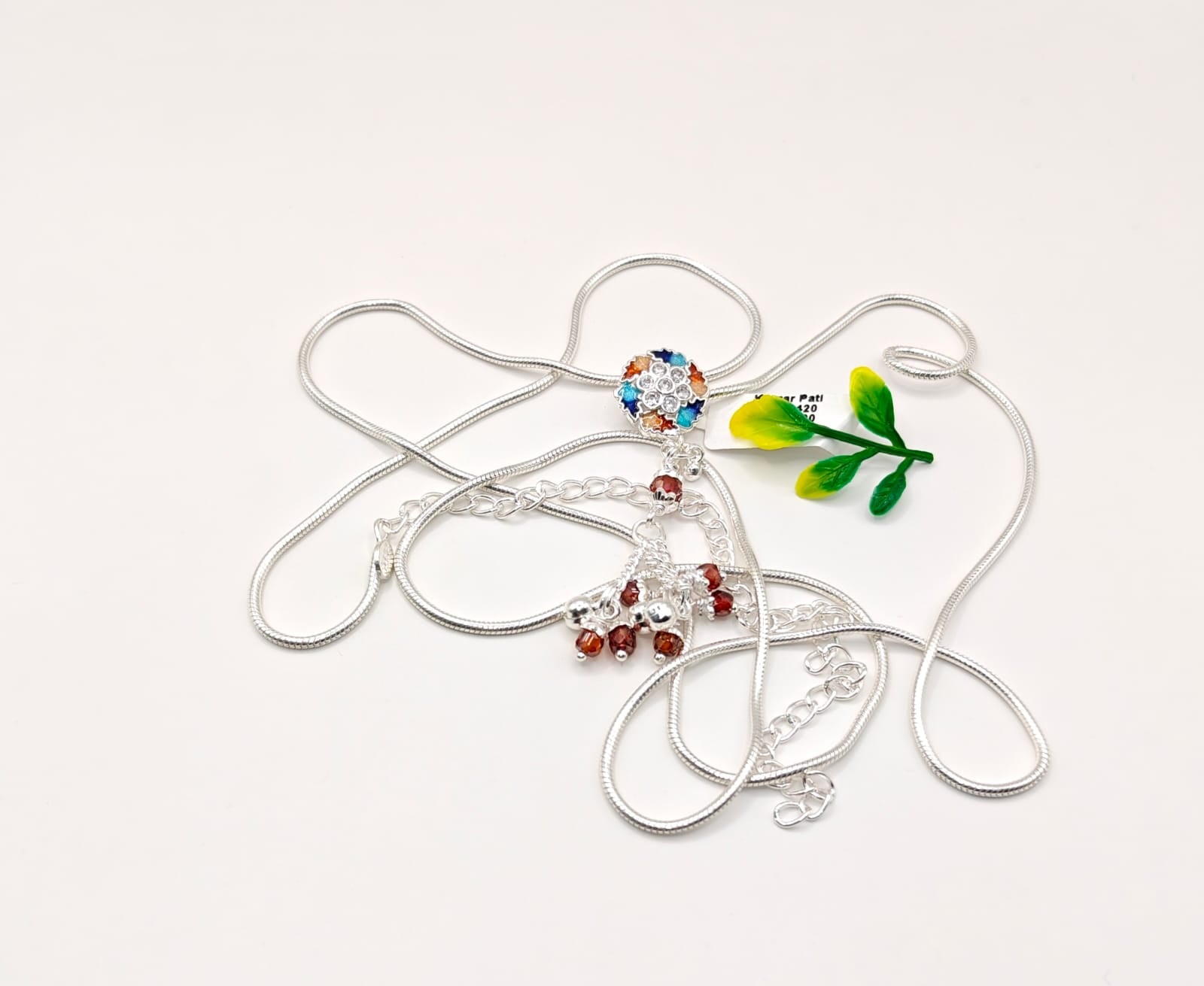 Fancy colorful Silver Kamarbandh