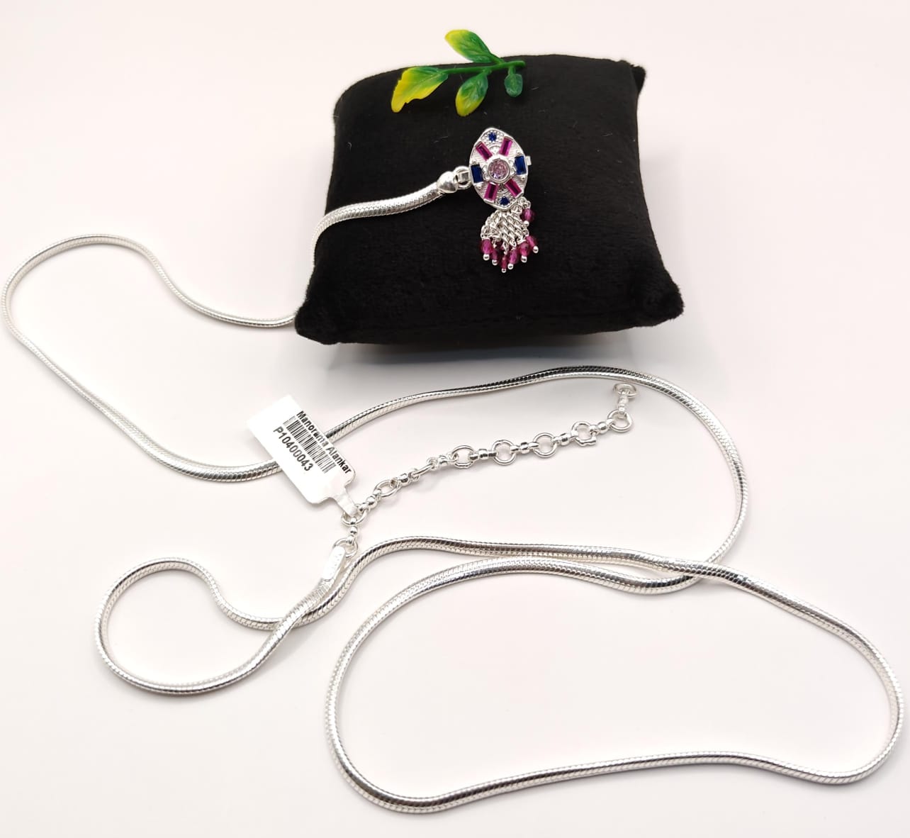 Fancy colorful Silver Kamarbandh