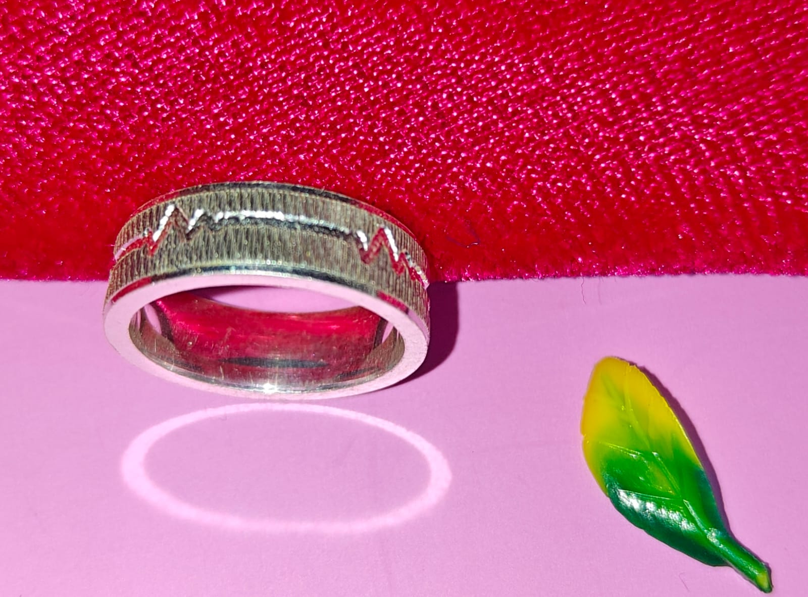 Textured Silver Band Ring