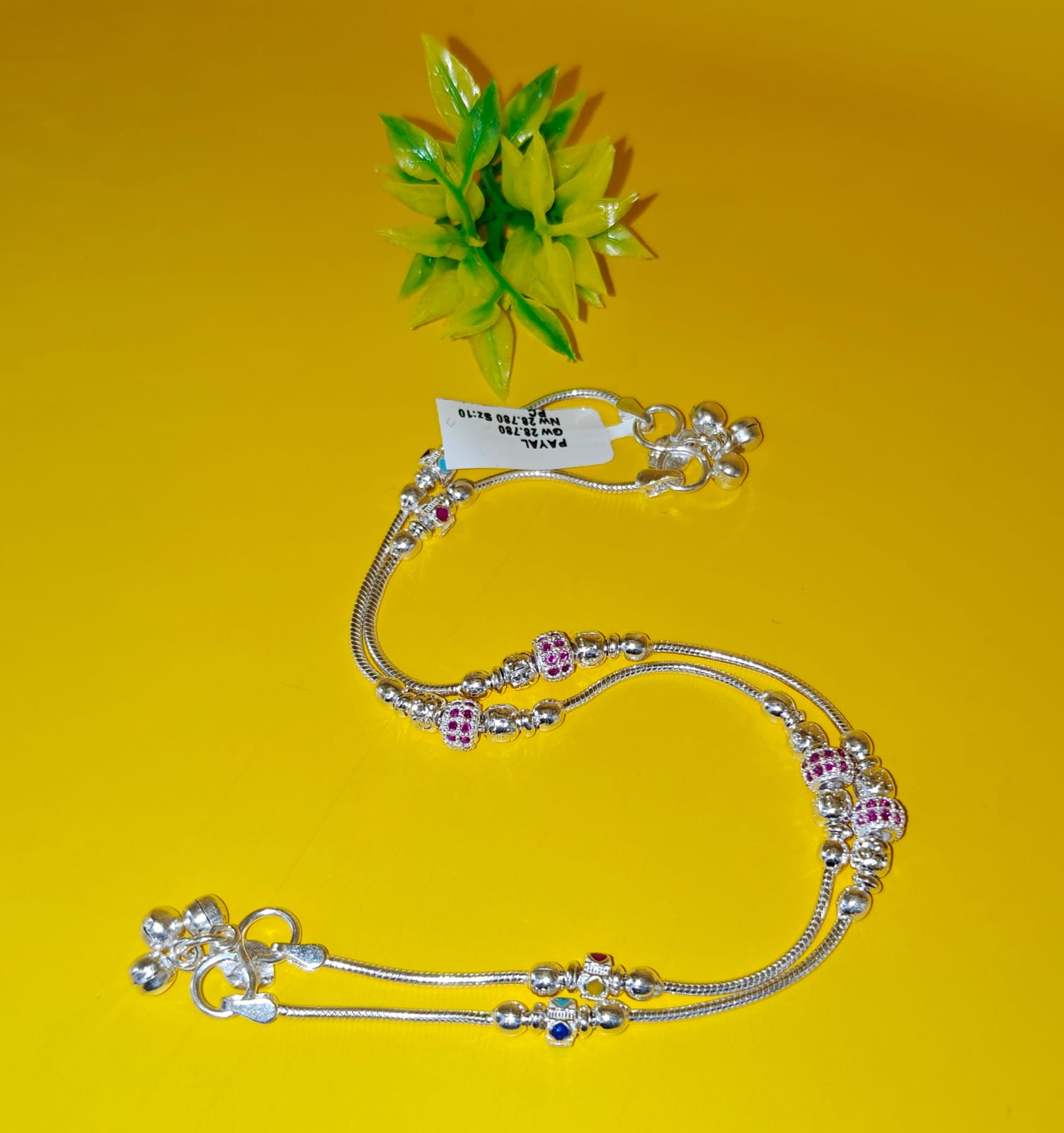 Designer Silver Payal