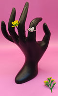 Aabha Elegant Knot Silver Ring