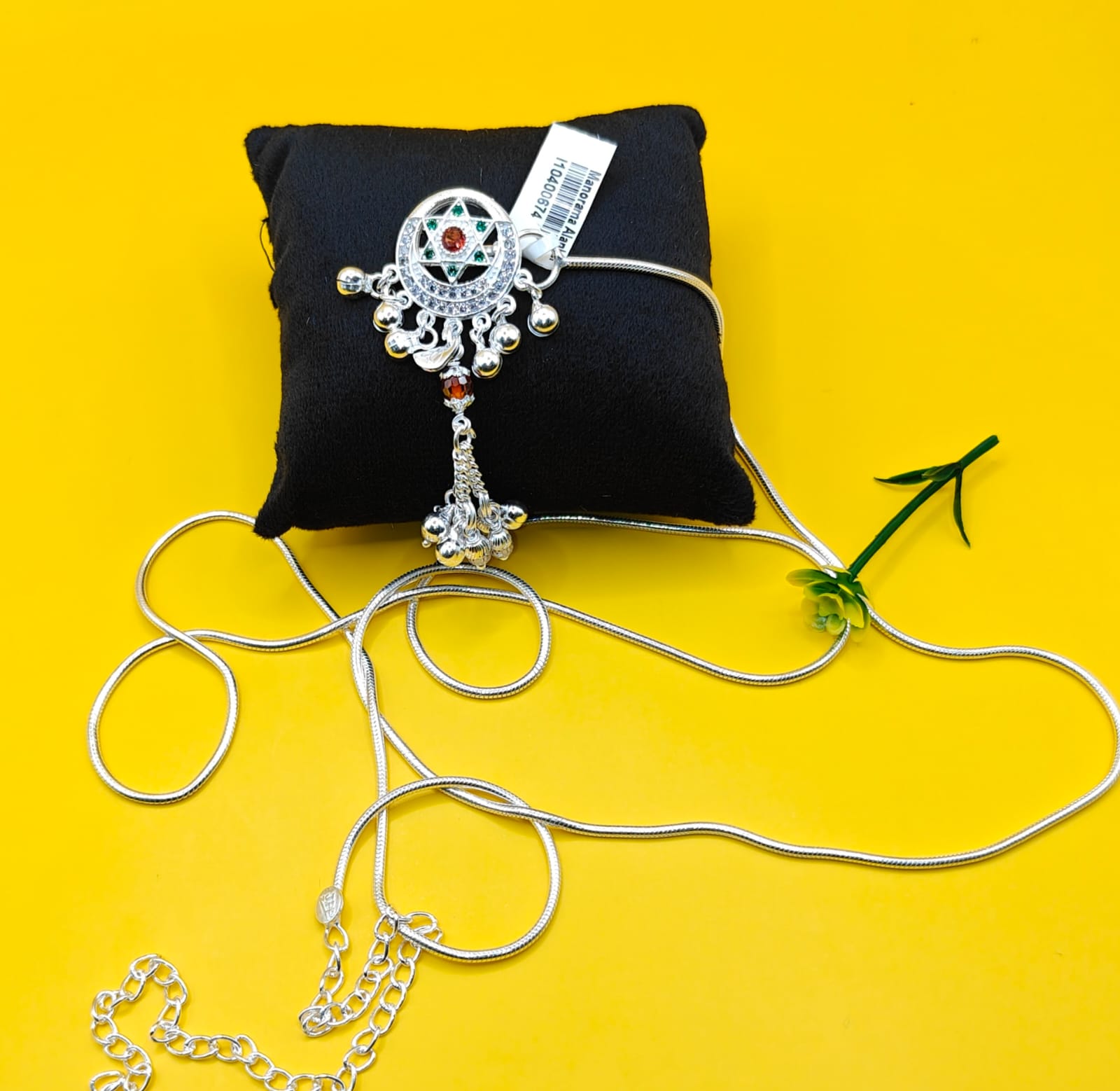 Traditional Silver Kamarbandh with star