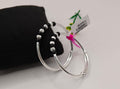 Beaded Silver Kada Pair