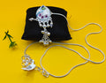 Peacock Silver Kamarbandh for Women